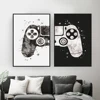 Watercolor Boys Game Poster Print Gamepad Illustration Game Wall Art Picture Joystick Canvas Painting for Kids Room Home Decor ► Photo 1/6