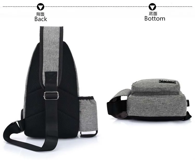 tactical Molle Sling Shoulder chest Bags тактический рюкзак Oblique Satchel Waterproof Polyester Usb Chest Package