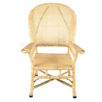 

Rattan chair dining circle retro old high computer leisure special outdoor balcony adult bamboo