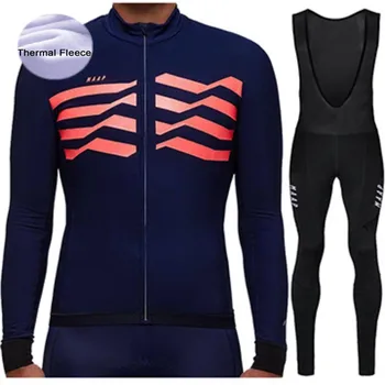

Winter Cycling Clothing Thermal Fleece Cycling Jersey Set Mountain Bike Sportswear Maillot Ropa Ciclismo Invierno Bib Pants Set