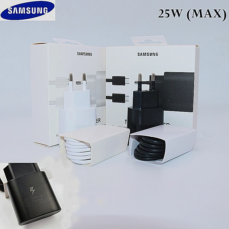 Samsung Note 10 25 Вт супер быстрое зарядное устройство ЕС Путешествия Usb PD PSS быстрой зарядки адаптер EP-TA800 для Galaxy Note 10 S10 S9 plus mi9 k20