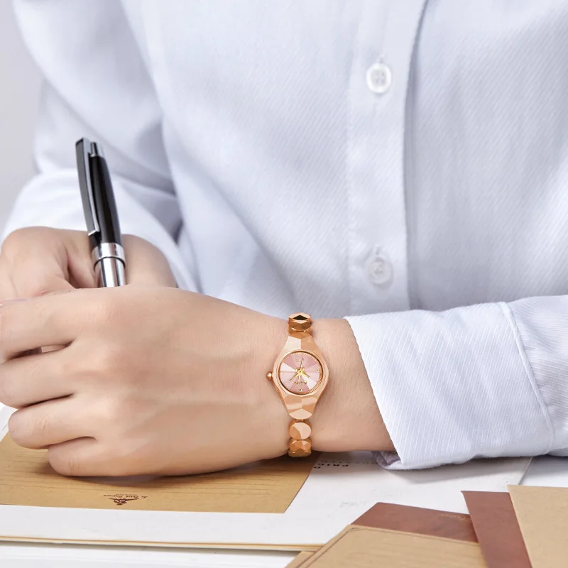 

DOM (Dom) Watch Bracelets Champagne Color Tungsten Steel Quartz WOMEN'S Watch Fashion