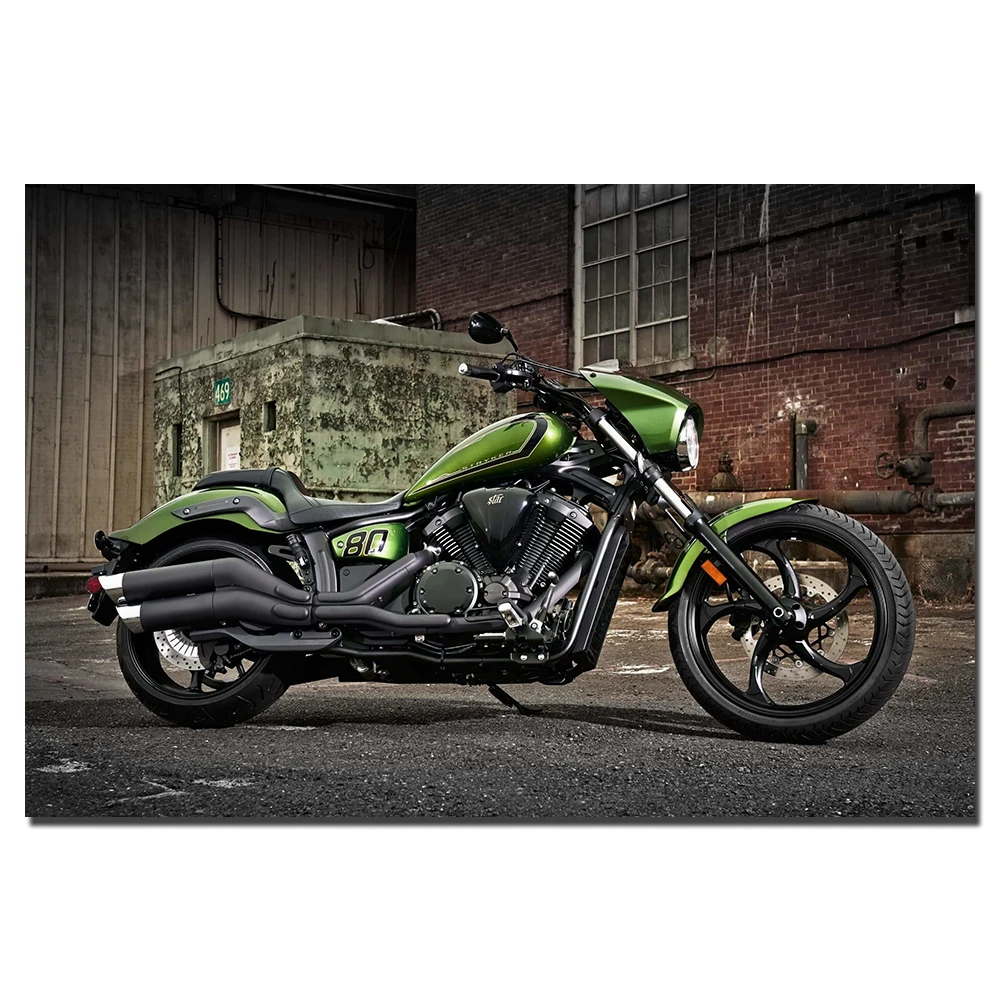 Yamaha Stryker пуля капот мотоциклы настенные художественные плакаты Печать на холсте