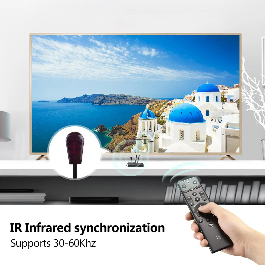 Удлинитель-расширитель HDMI с ИК-передатчик и приемник HDMI CAT5/6/7 удлинитель для головок 2 Порты и разъёмы Разделитель с мультимедийным интерфейсом высокой четкости петля HD 1080P HDMI; Ethernet E