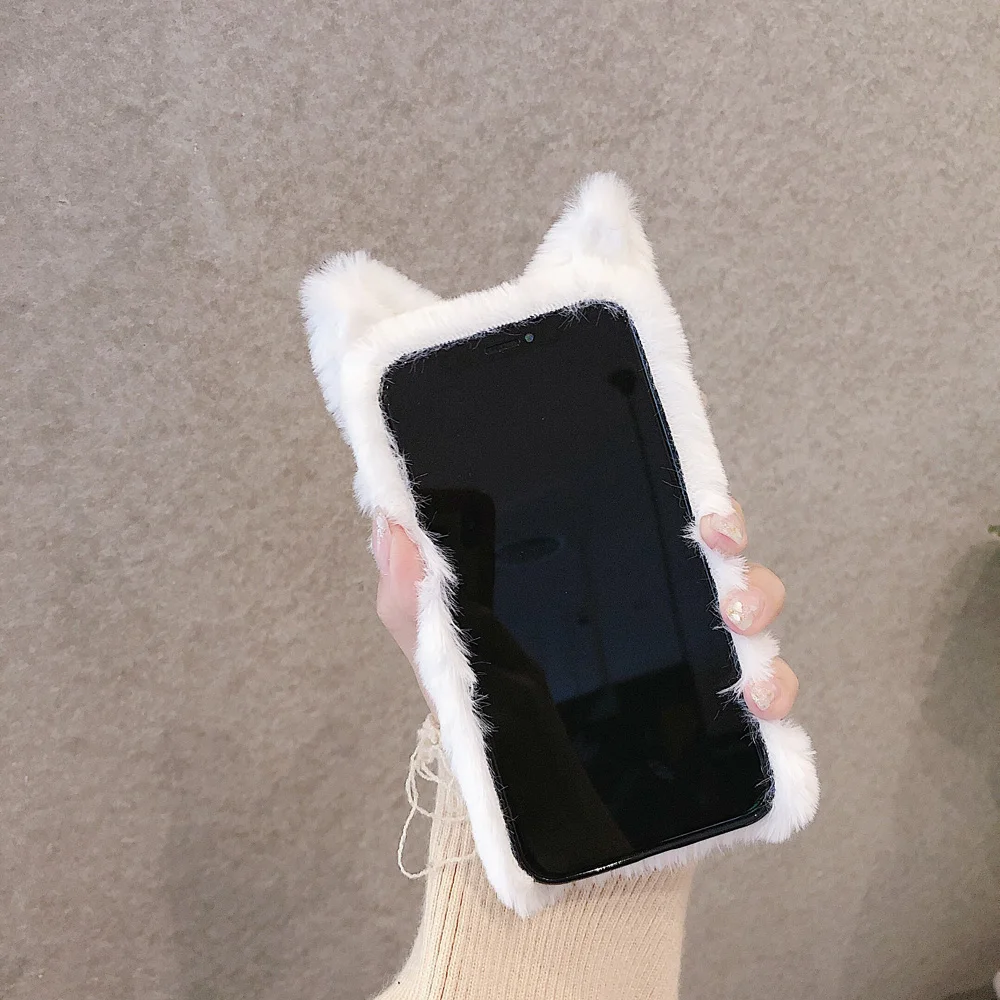 Чехол для телефона с мультяшным котом для iphone 11 на iphone pro max милый пушистый зимний Мягкий силиконовый чехол для iphone 6 6S 7 8Plus XS x XR