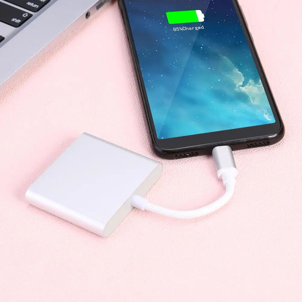 Тип с разъемами типа C и HDMI USB 3 0 адаптер отлично Алюминий сплава серебра в виде
