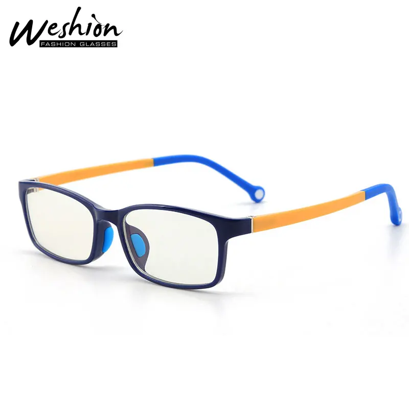 Teens Anti Blue Light Glasses Kids Youth Boy Girls Silicone Optical Frame Junior Computer 5-15 Children Eyeglasse UV Filter