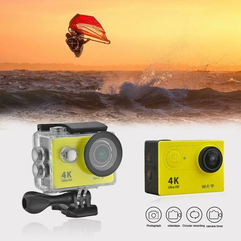 FFYY-H9R Wifi Camera 1080P Ultra 4K Sport Action Waterproof Travel Camcorder