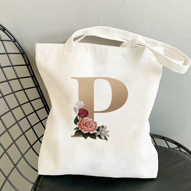 Tote Bag Anime Women Cotton on the Frame Shorts Bags Paper Shopping for Boutique Flower Letter Cart Woman Raffia Shoppers With P