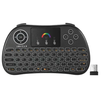 

2.4GHz RGB Colorful Backlit Wireless Keyboard with Touchpad Mouse Remote Control for Android TV BOX HTPC PC