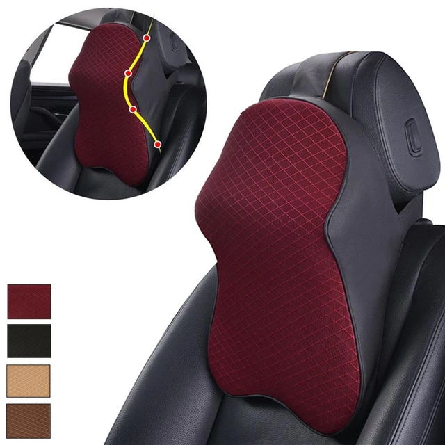 Oreiller en mousse à mémoire de forme pour siège de voiture, appui-tête,  Support de cou, doux et réglable, coussin d'appui-tête automatique -  AliExpress