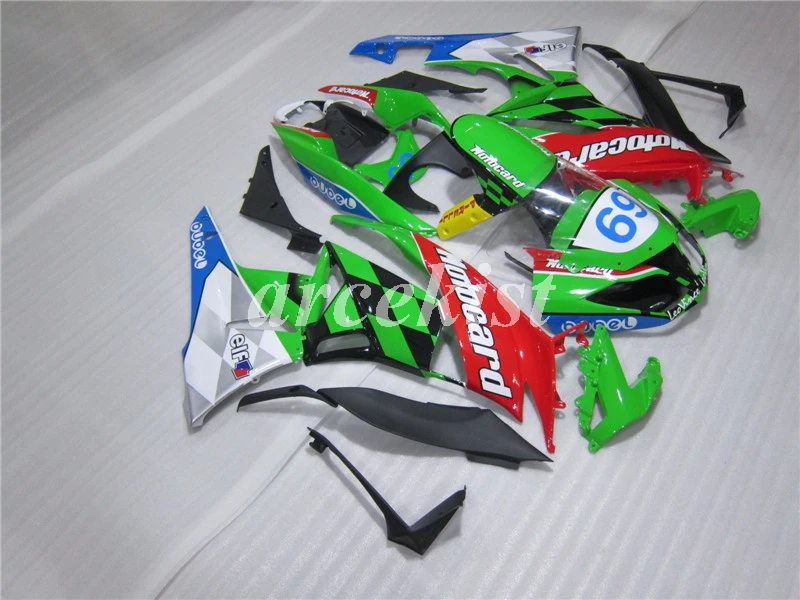 Литьевая Форма ABS обтекатель комплект подходит для Kawasaki Ninja ZX6R 2009 2010 2011 2012 ZX-6R 09 10 11 12 пользовательский классный стиль
