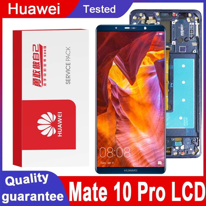 100% тестирование 6 0 ''ЖК дисплей с корпусом запасные части для Huawei мат 10 Pro ЖК