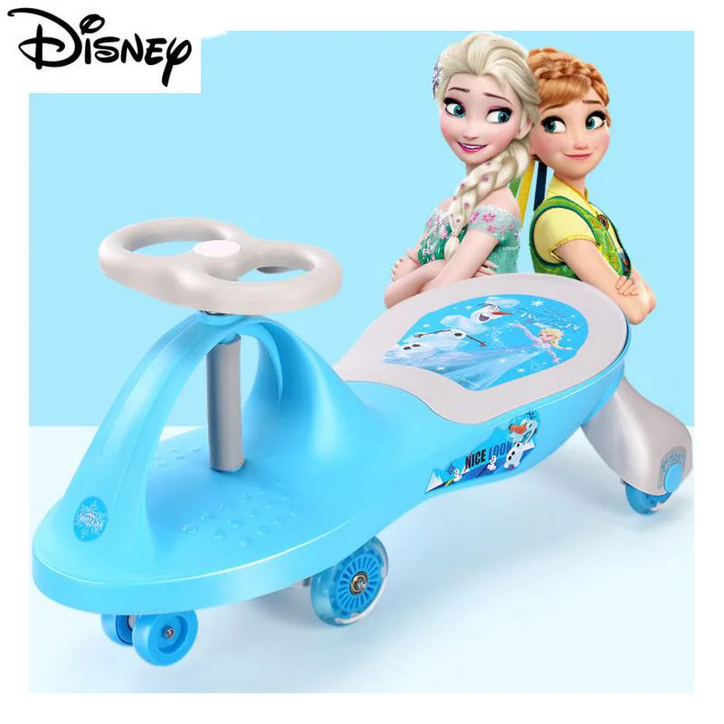 Детский крученый автомобиль от бренда disney для детей 1-3-5 лет, детский автомобиль йо-йо, ходунки, качели, автомобиль для фитнеса, Защита окружающей среды - Цвет: blue