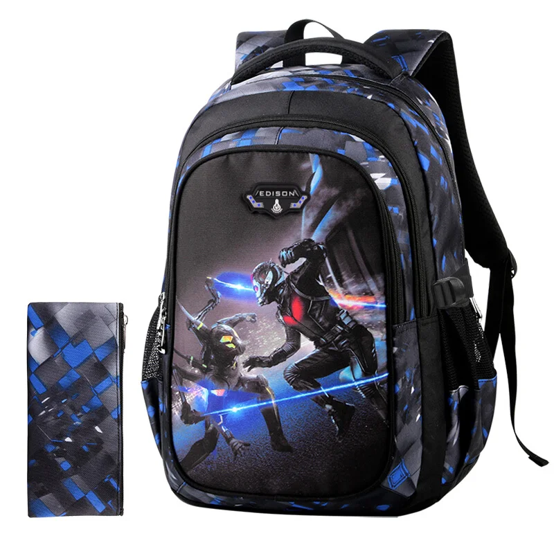 Edison New School Bag Children Backpack Boy Girl School Backpack Miracle Series Cartoon Student Bag 3D Printing Offload Backpack - Image 4