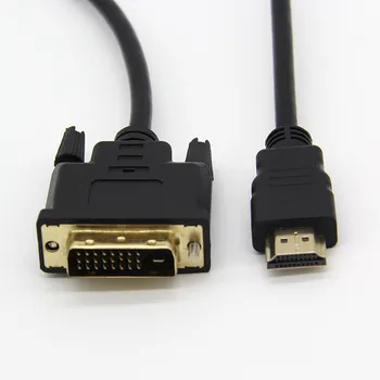

HDMI to DVI DVI-D 24+1 pin Adapter 4K Bi-directional DVI D Male to HDMI Male Converter Cable for LCD DVD HDTV XBOX 1.5M