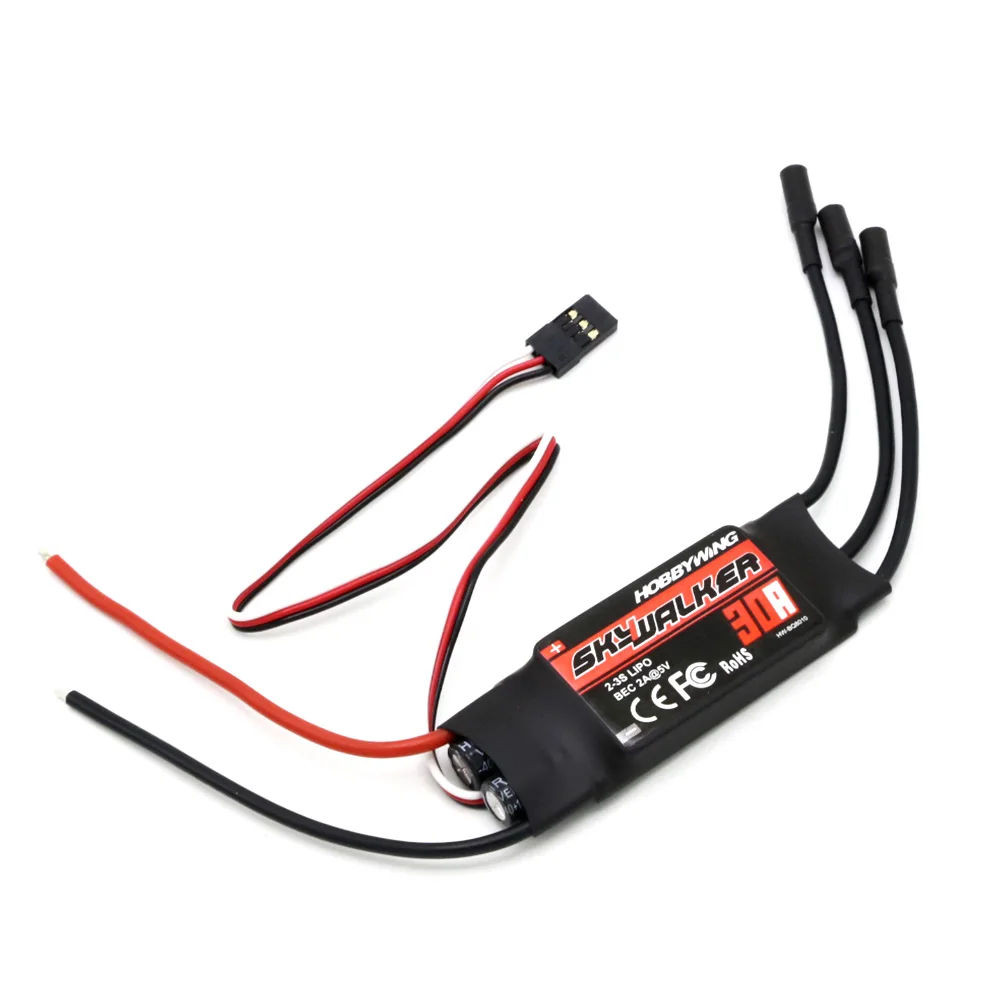 Hobbywing Skywalker 12A 15A 20A 30A 40A 50A 60A 80A ESC Регулятор скорости с UBEC для радиоуправляемого FPV