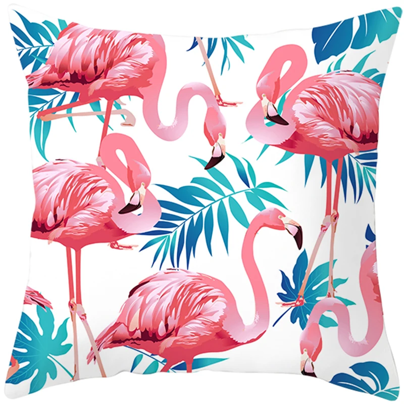 Pink Flamingo Pillowcase Lets Flamingo Birthday Decor Festa Happy Flamingo Birthday Party Decor for Home Hawaii tropical Party