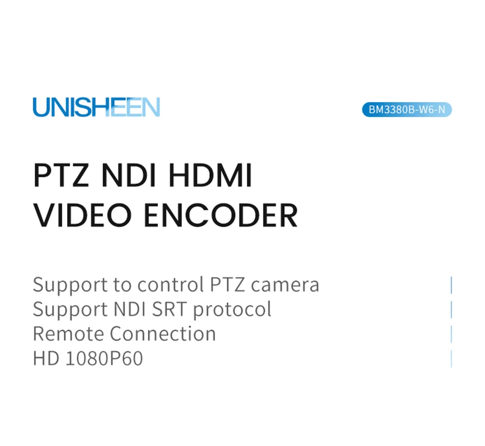 HDMI Video PTZ 485 NDI HX Encoder 1080p H.265 264 Rtmps Live Streaming IPTV Wowz
