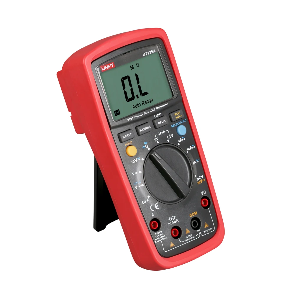UNI-T UT139A True RMS Professional DMM Auto Rang Digital Multimeters AC/DC Current Voltage Ohm Handheld Tester