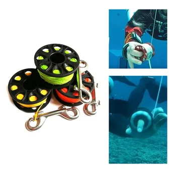 

Swimming Scuba Diving Spool Finger Reel Sports Cave Snap Hook Safe Equipment Drift Bolt Practical Professional Accessories 2