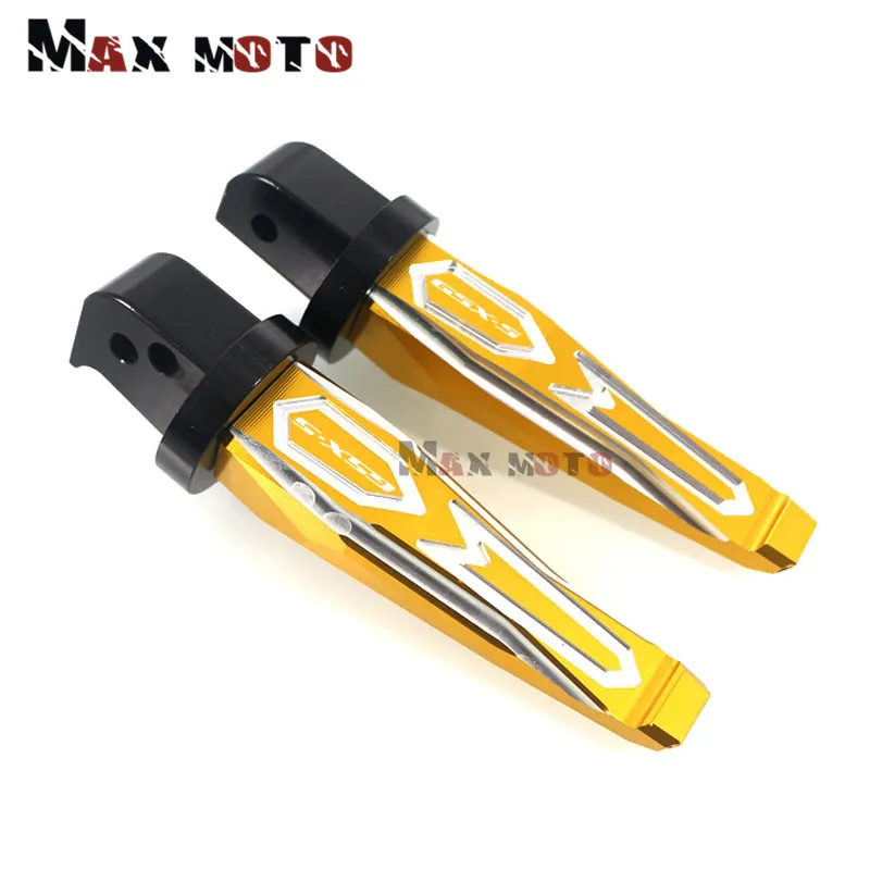 For KYMCO Xciting S400 XcitingS400 Motorcycle Accessories CNC Aluminum Rear Passenger Footrests Foot Rests Pegs Pedals - Цвет: Glod