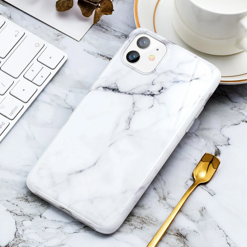 ESR Phone Case For iPhone SE 2020 X XS XR Max 11 Pro 8 7 Marble Pattern Case for iPhone SE 2020 Back Cover TPU Silicone Case