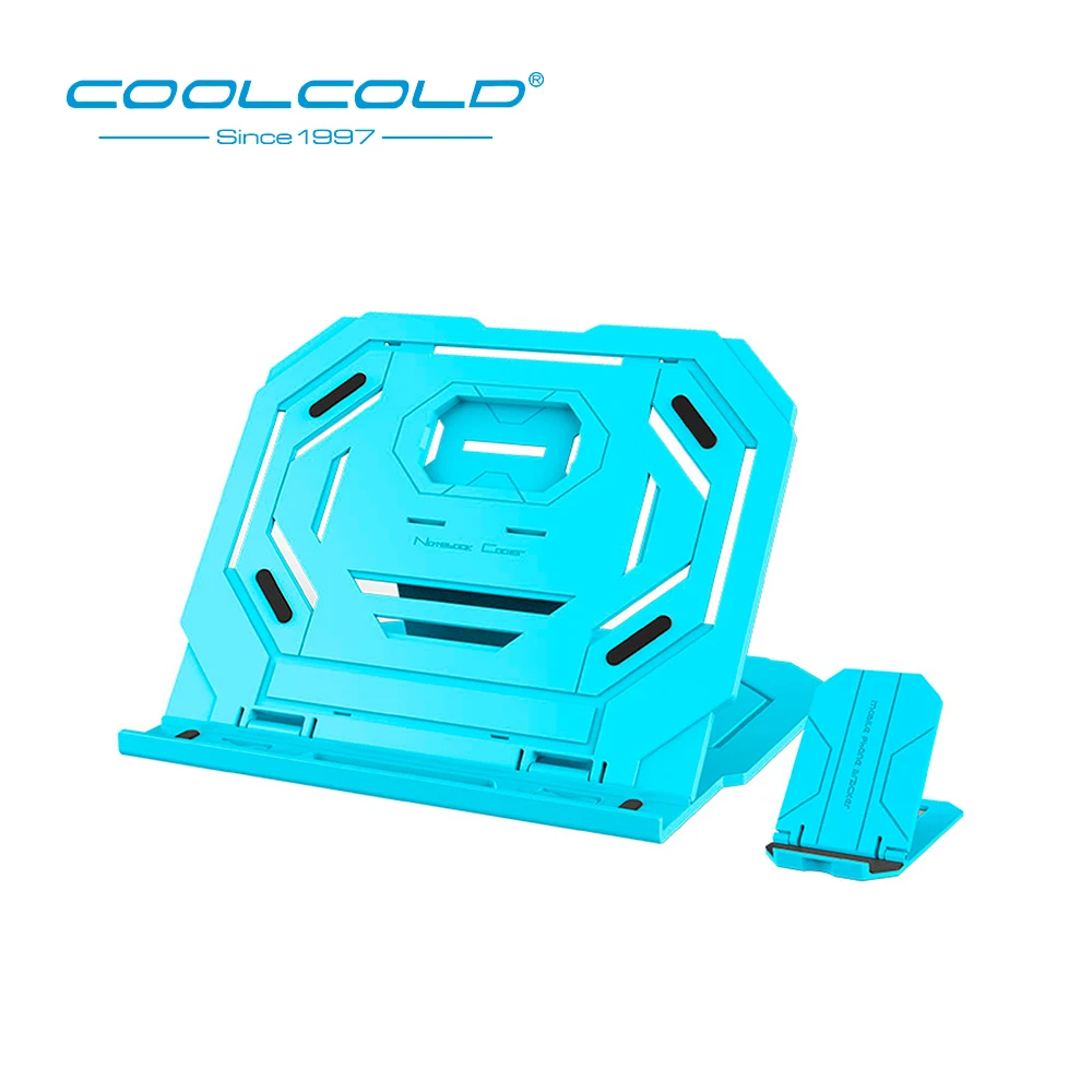 COOLCOLD подставка для ноутбука вращающаяся на 360 ° регулируемая охлаждающая подставка для ноутбука портативный складной кронштейн для ноутбука поддержка планшета для 12-15 дюймов