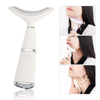 

Double Chin Remover 3 Modes LED Photon Light Therapy Face Lifting Massager Vibration Skin Tighten Anti-Wrinkle Remove Device