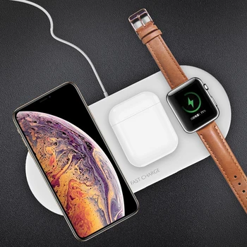 

3-in-1 Holder Wireless Fast Charger Desktop Mobile Phone Holder Stand For Smartphone For iWatch For Airpots Home Office