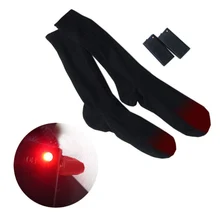 Утолщенные теплые носки с электрическим подогревом, носки с перезаряжаемой батареей для женщин и мужчин, зимние уличные лыжные велосипедные спортивные носки с подогревом