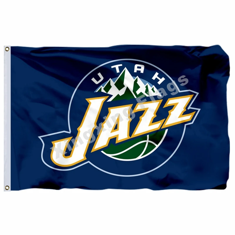 Utah Jazz Nation Flag 3ft X 5ft Polyester Utah Jazz Banner Flying Size No.4 90X150cm Custom Flag
