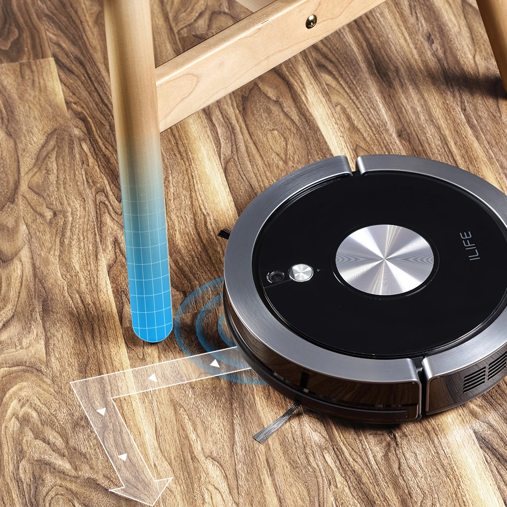 ILIFE A9/A9-B Robot Vacuum Cleaner,Camera Navigation,600ML Large  Dustbin,Wi-Fi Connected,Automatic Self-Charging,Work with Alexa