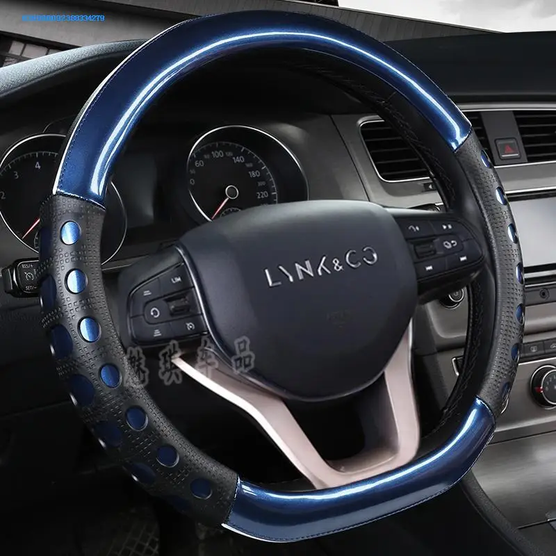 Lynk& Co 01 чехол на руль Lynk& Co 02 кожаный чехол на руль автомобиля четыре сезона Модифицированная только внутренняя отделка