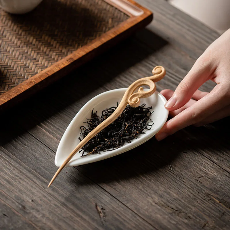 1pcs Bamboo tea needle Six Gentlemen Kung Fu tea set lotus accessori Puer Tea Needle tea needle set