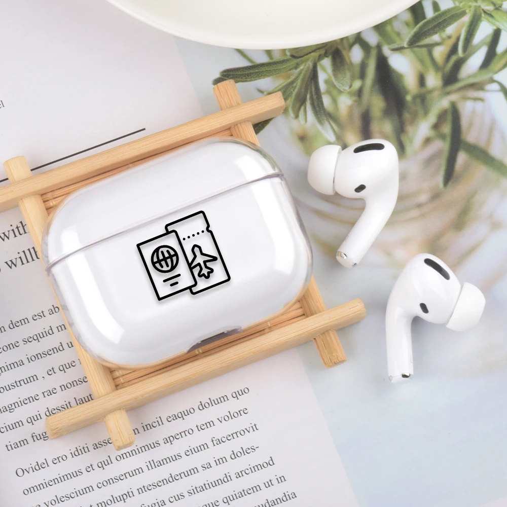 Модный новый прозрачный жесткий чехол для Apple Airpods pro аксессуары наушников