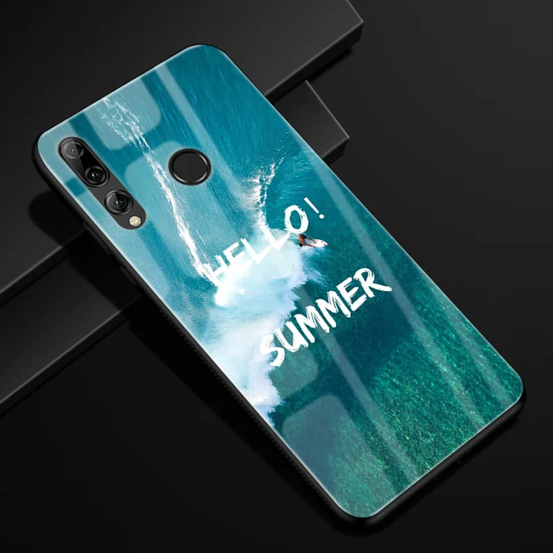 40 Для Huawei Honor 10i чехол Honor 10i PC Пластиковый стеклянный чехол для телефона черный ТПУ бампер чехол для Huawei Honor 10i HRY-LX1T 10 i чехол - Цвет: 40