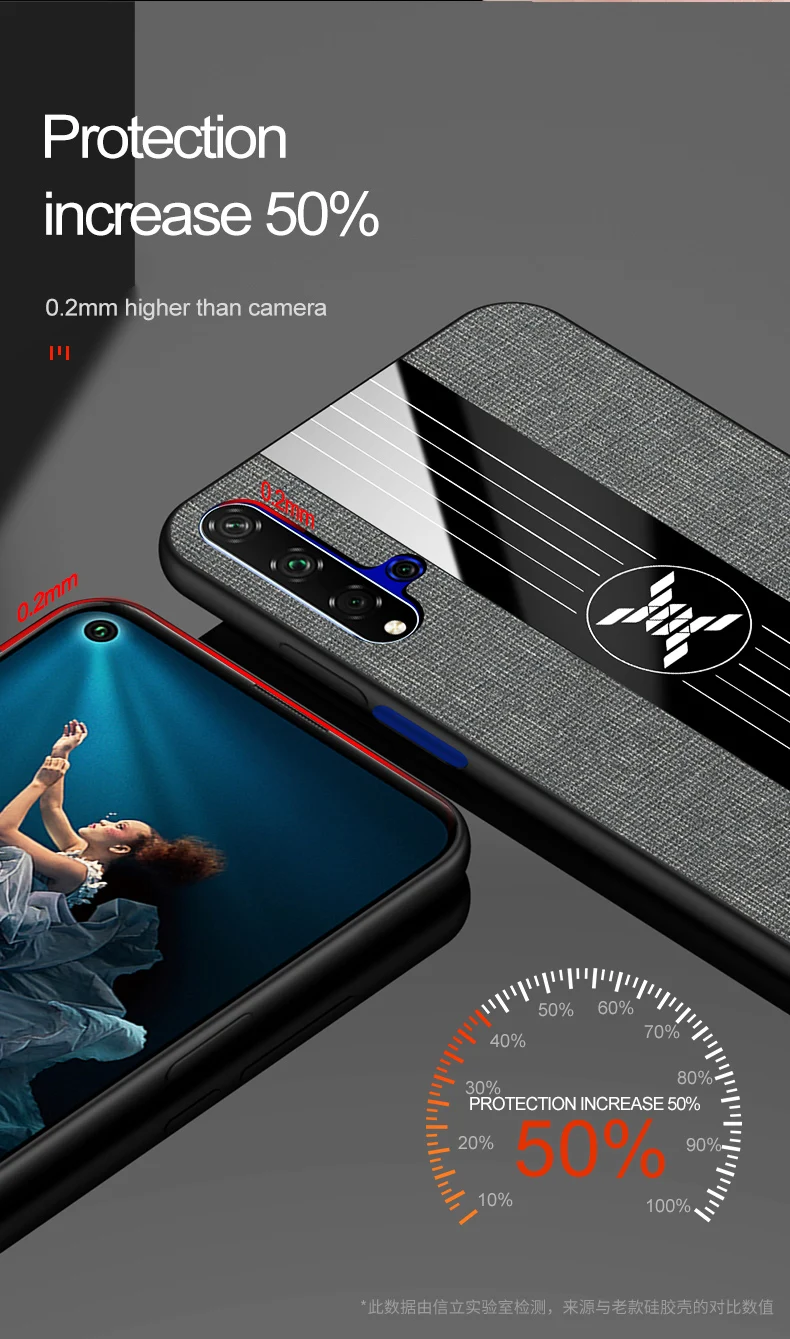 Чехол для huawei honor 20 Pro, роскошная жесткая ткань с кольцом, магнитный штатив, тонкая защитная задняя крышка для huawei honor 20 20pro honor 20