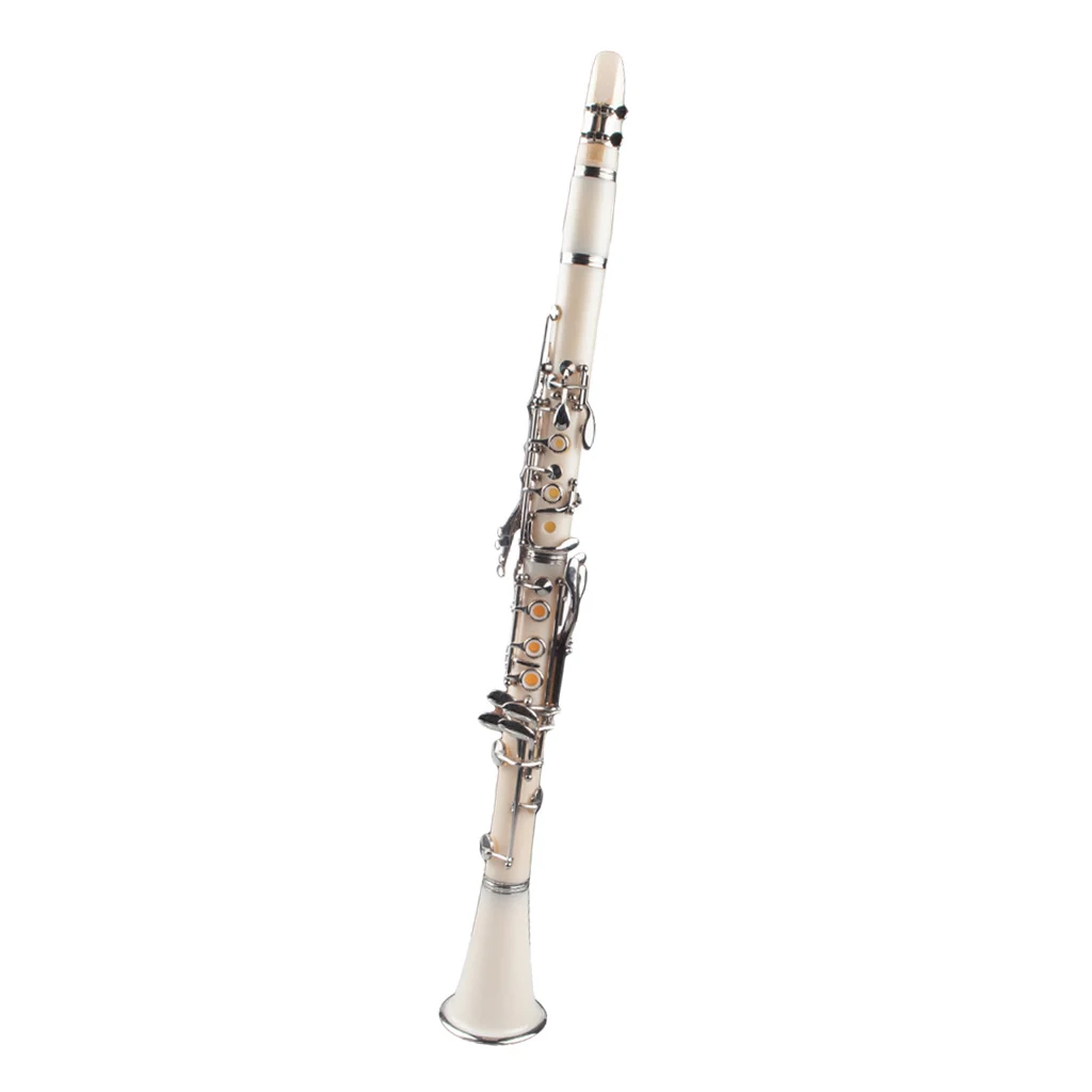 

Beginner Student B Flat Clarinet Set With Carry Case PVC White
