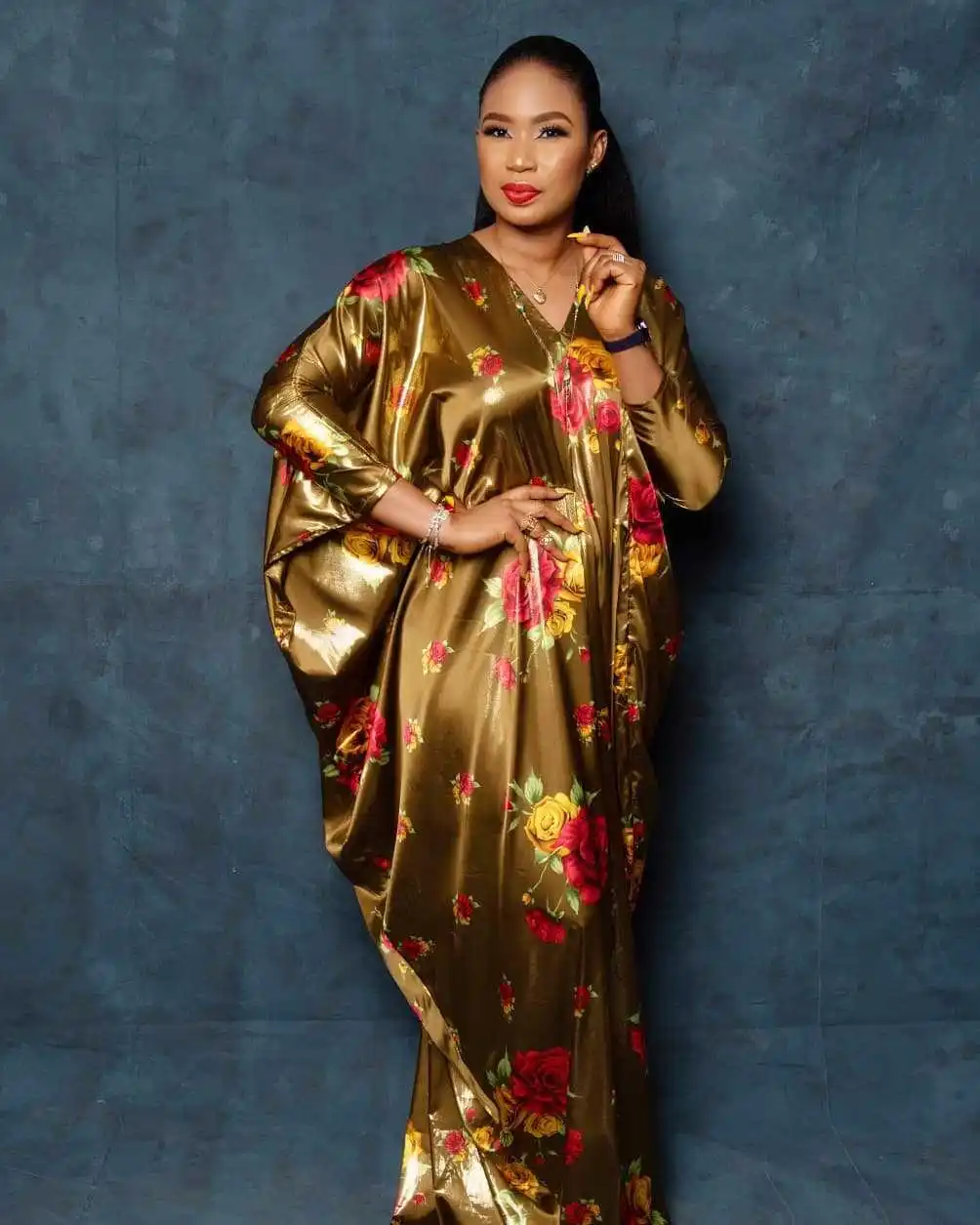 

2020 summer sexy african women printing polyester plus size long dress
