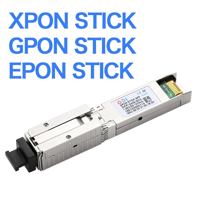[Новинка 100%] модуль SFP XPON Stick GPON/EPON/XPON двухрежимный упаковка ONU прозрачный
