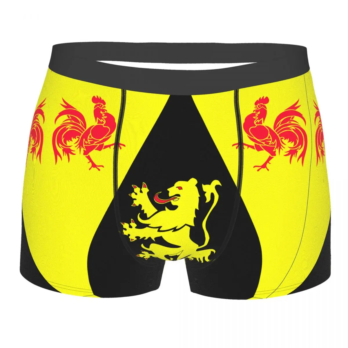 Флаги провинции BE бюбант Валон мужские боксеры трусы бельгийские забавные