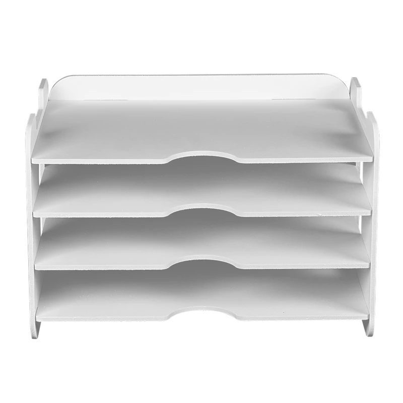  Office Desktop Accessories Organizer Desk File Organizer with 3 Paper Trays for Desktop File Shelf 