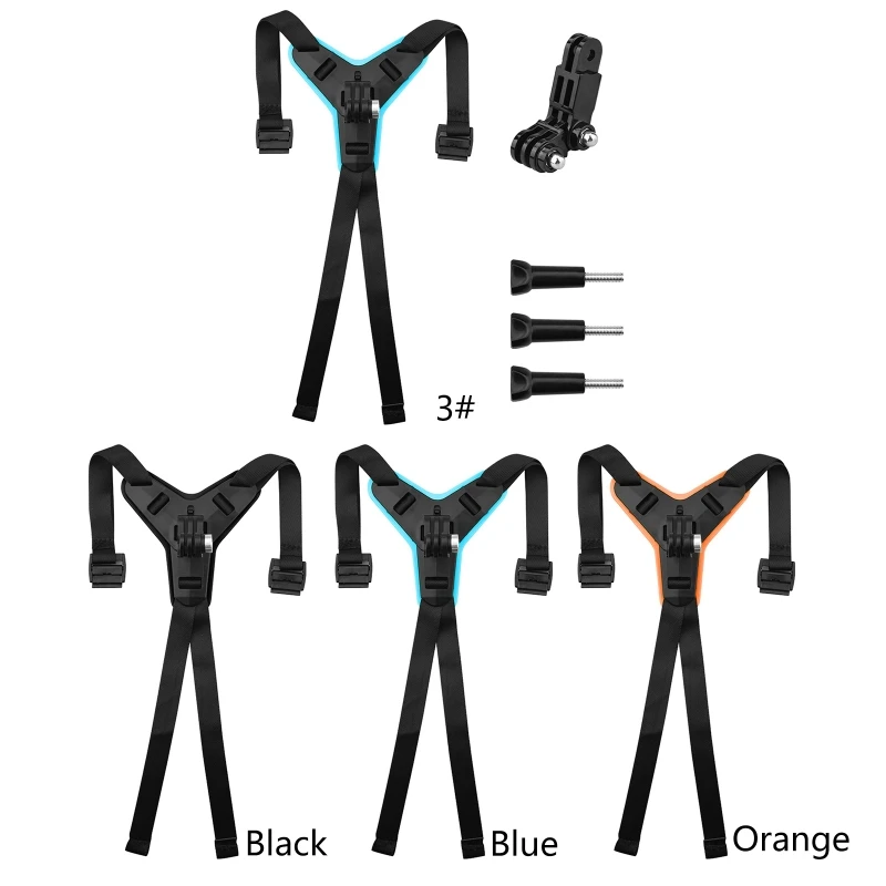 

For GoPro- 9/8/7/6/5/Osmo- Action/Insta360- ONE R Drive Cycling Bandage Bracket Stand Holder Sports Camera Motorcycle Helmet Chi