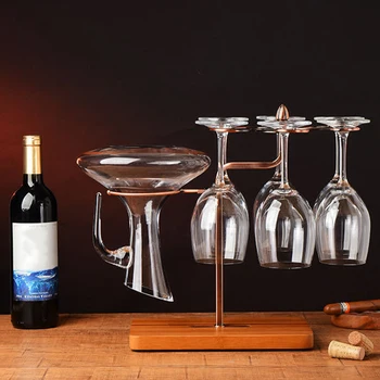 

Anti Scratch Holds 6 Glasses Bar Kitchen Hotel Iron Multifunctional Drying Rack Wine Glass Holder Home Restaurant Hanging