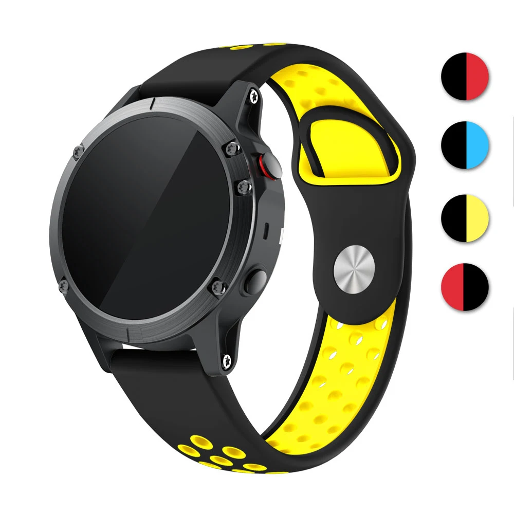 22 мм силиконовый ремешок для Garmin Fenix 5/5 Plus/Approach S60/Quatix 5/Forerunner 935 ремешок для часов простой и быстрый установка подходит для наручных часов