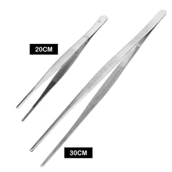 Stainless Steel Multi-Purpose Long Food Tongs with Toothed Grip (20CM)