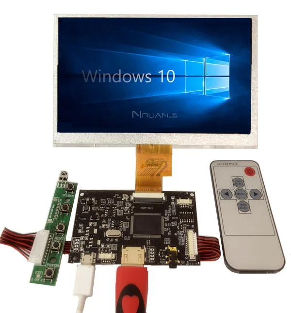 7-дюймовый экран HDMI ЖК-дисплей с платой аудио драйвера монитор для Raspberry Banana/Orange Pi