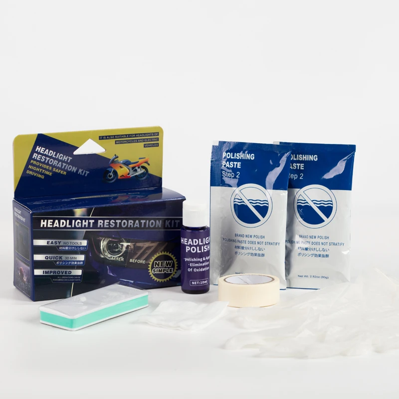 

PLEXTONE New Simple Polishing Paste Headlight Polish Headlight Restoration Kit Easy To Use Car Cleaning Supplies