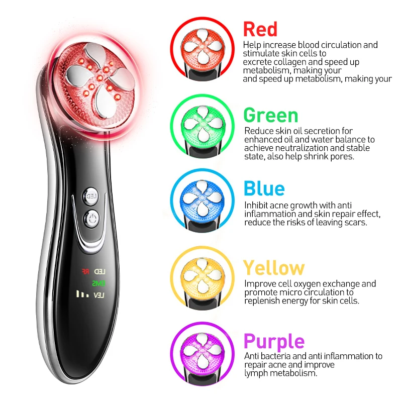 LED Photon Frequency Device Skin Moisturizing Machine Light Beauty Therapy Device Massage Beauty Care Machine LED Devices
